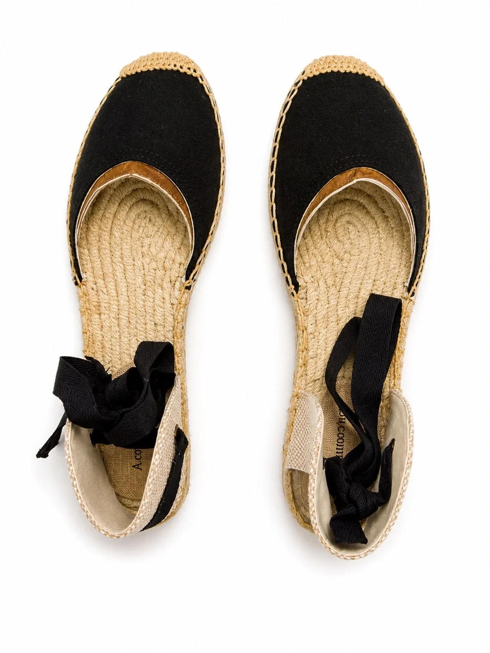 Women’s Black Espadrille Slide with Bow